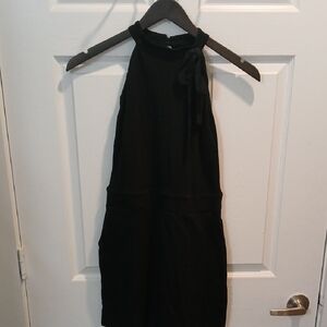 New York & Company Black Halter Romper